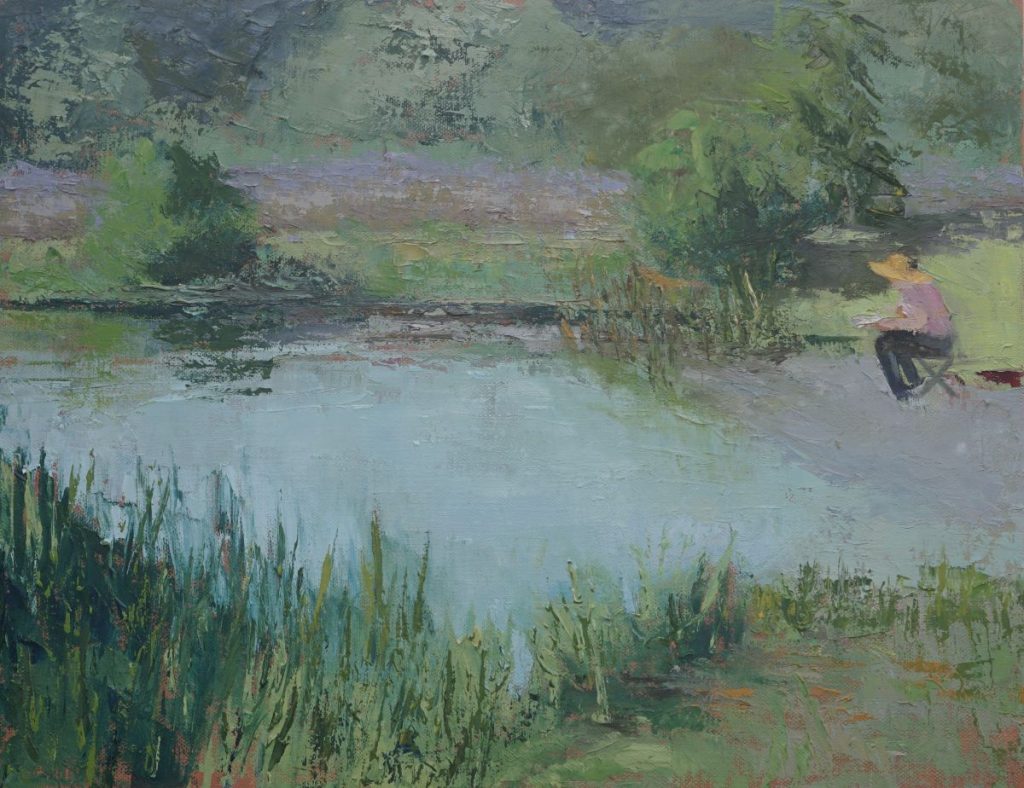 Diana Ozolins • <em>Painting with Gail, Jennings Pond</em> • NFS