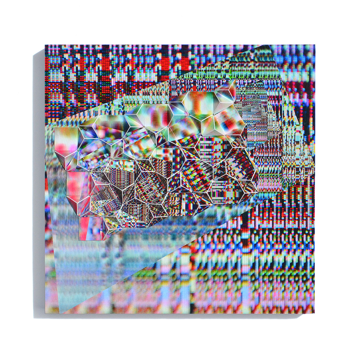 Werner Sun • <em>Big Bang 09</em> • Archival inkjet prints and acrylic on board • 8″×8″×1½″ • $150.00