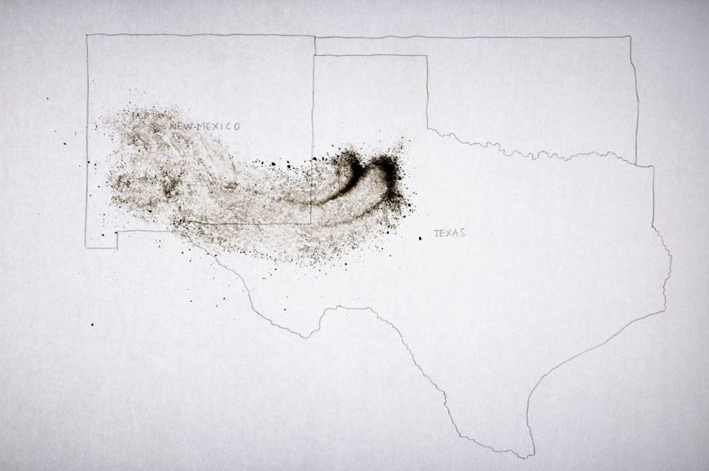 Christine Chin • <em>Dust Storm Animations: 2021 March New Mexico- Texas Dust Storms</em> • Sand animation • $250.00