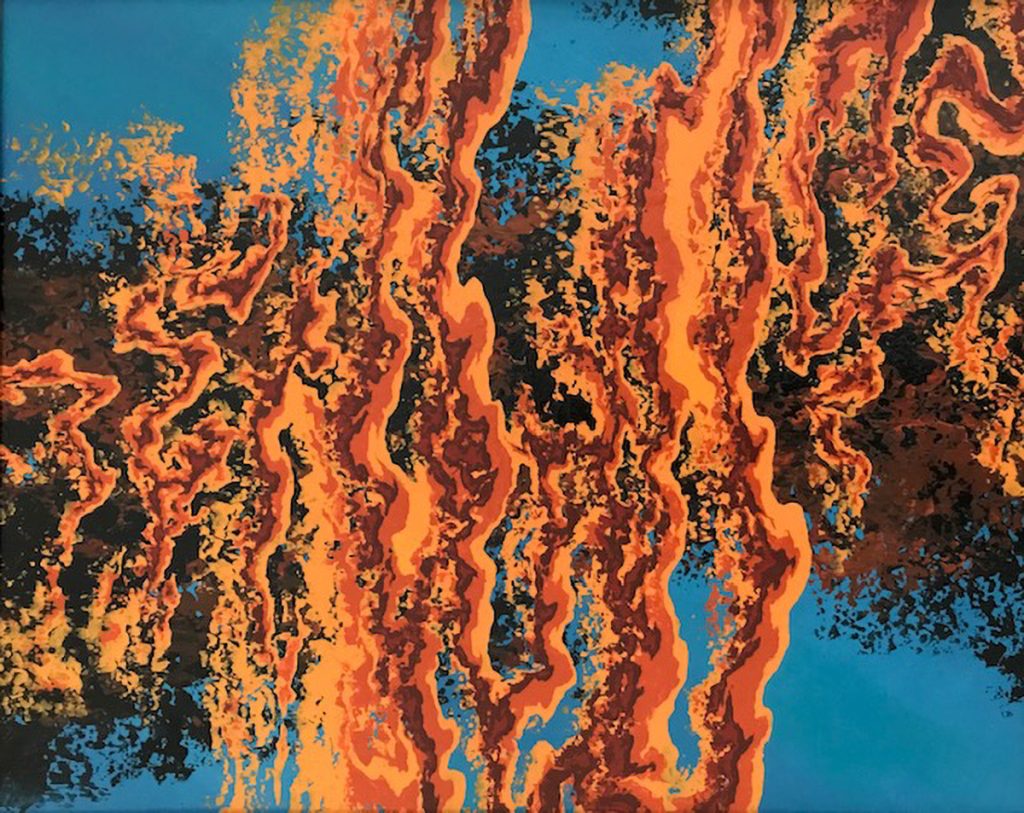 Nicholas Gecan  • <em>BP-Deepwater Horizon</em> • Acrylic on canvas • 30″×24″ • $900.00