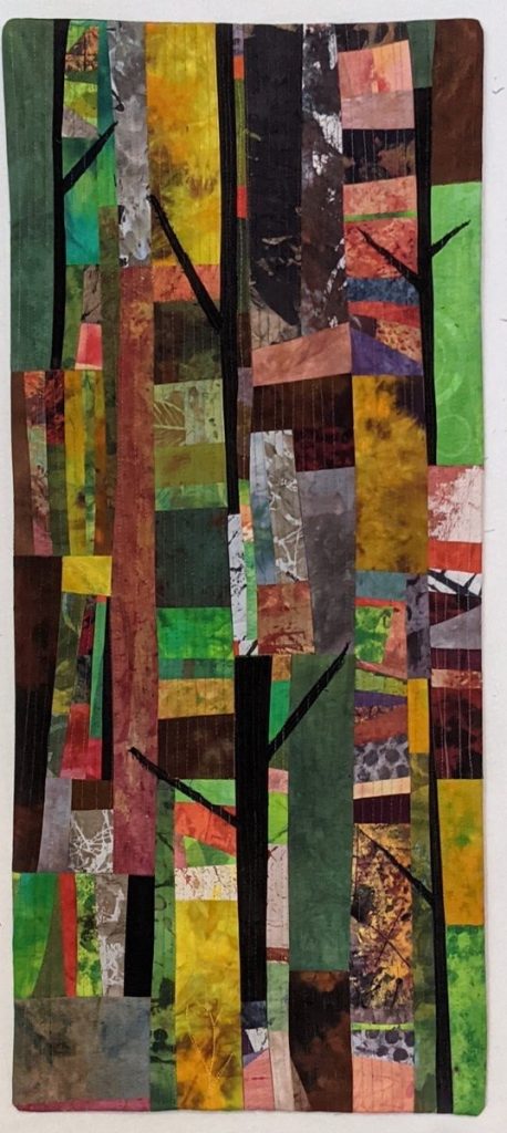 Barbara Behrmann • <em>Solace</em> • Original dyed fabric • 15½″×33″ • $650.00