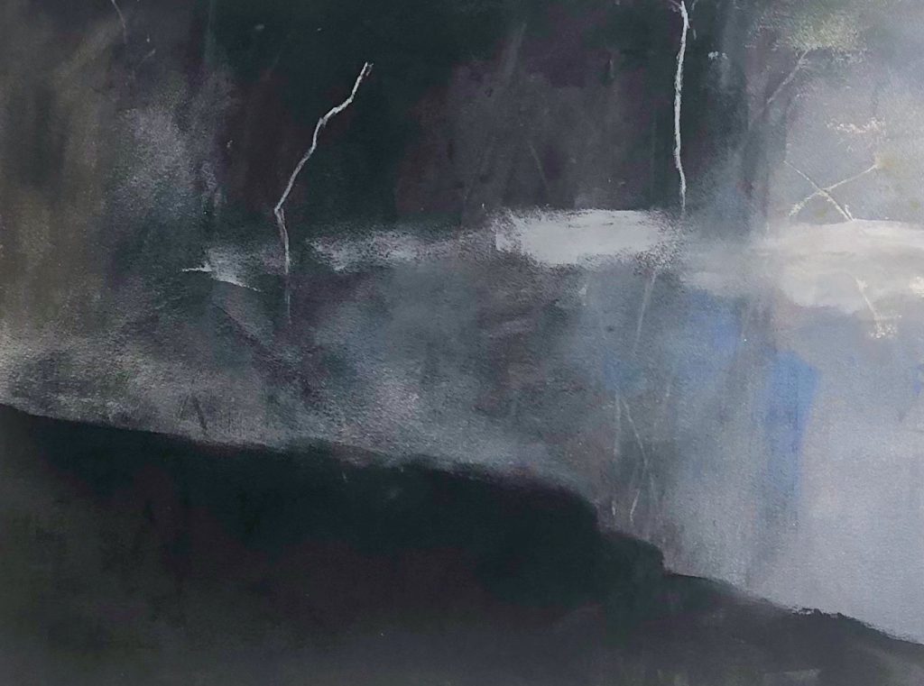Ileen Kaplan • <em>Lightning Strikes</em> • Acrylic and crayon on paper • 28″×22″ • $800.00<a class="purchase" href="https://state-of-the-art-gallery.square.site/product/ileen-kaplan-lightning-strikes/1088" target="_blank">Buy</a>