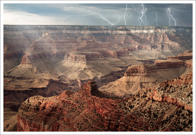 David Watkins • <em>Lightning over the South Rim, Grand Canyon</em> • Archival pigment print • 16″×20″ • $185.00