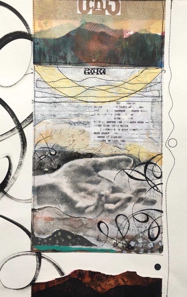 Carol Spence • <em>Vanitas Page 2</em> • Mixed media • 12″×18″ • $250.00<a class="purchase" href="https://state-of-the-art-gallery.square.site/product/carol-spence-vanitas-page-2/1325" target="_blank">Buy</a>