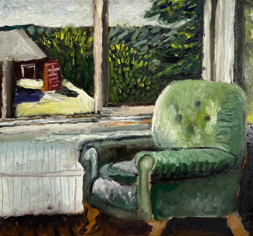 Jacob Van Langeveld • <em>Elise's Sunroom</em> • Oil on canvas • 12″×13″ • $600.00