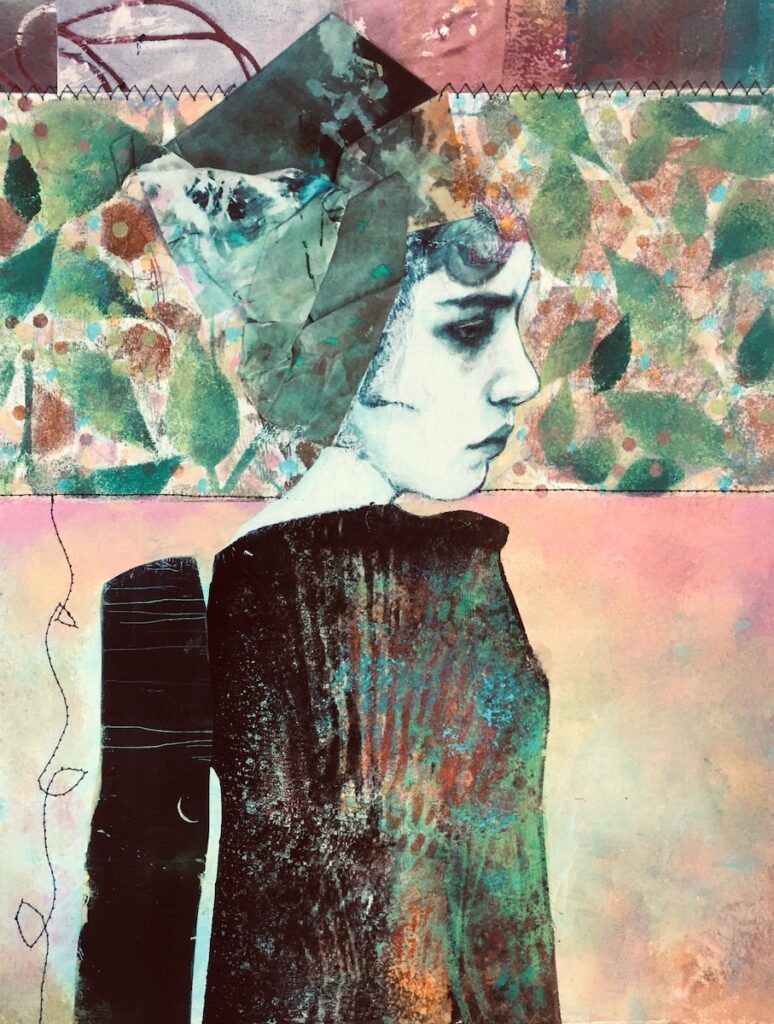Carol Spence • <em>Tapestry</em> • Mixed media painting on Stonehenge paper • 16″×20″ • $325.00