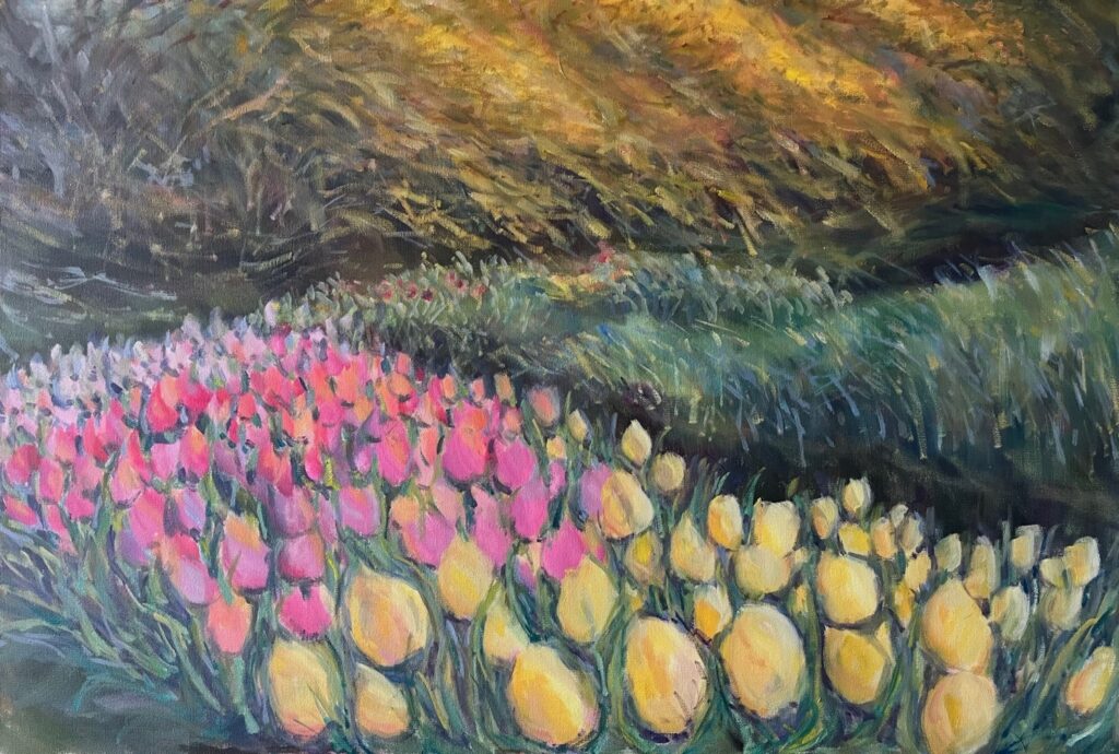 Hsiao-Pei Yang • <em>Celebration Spring</em> • Oil on canvas • $36.00