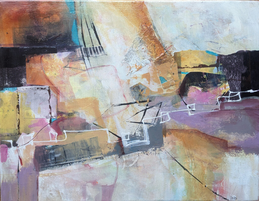 Barbara Behrmann • <em>Across the Plains</em> • Acrylic on stretched canvas • 18″×14″×½″ • $195.00