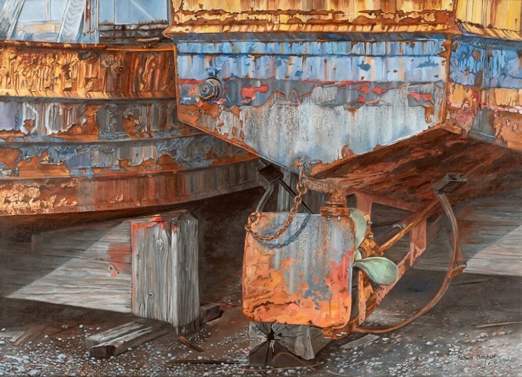 Richard Marchant • <em>Decommissioned</em> • Oil on canvas • 37″×27″ • NFS