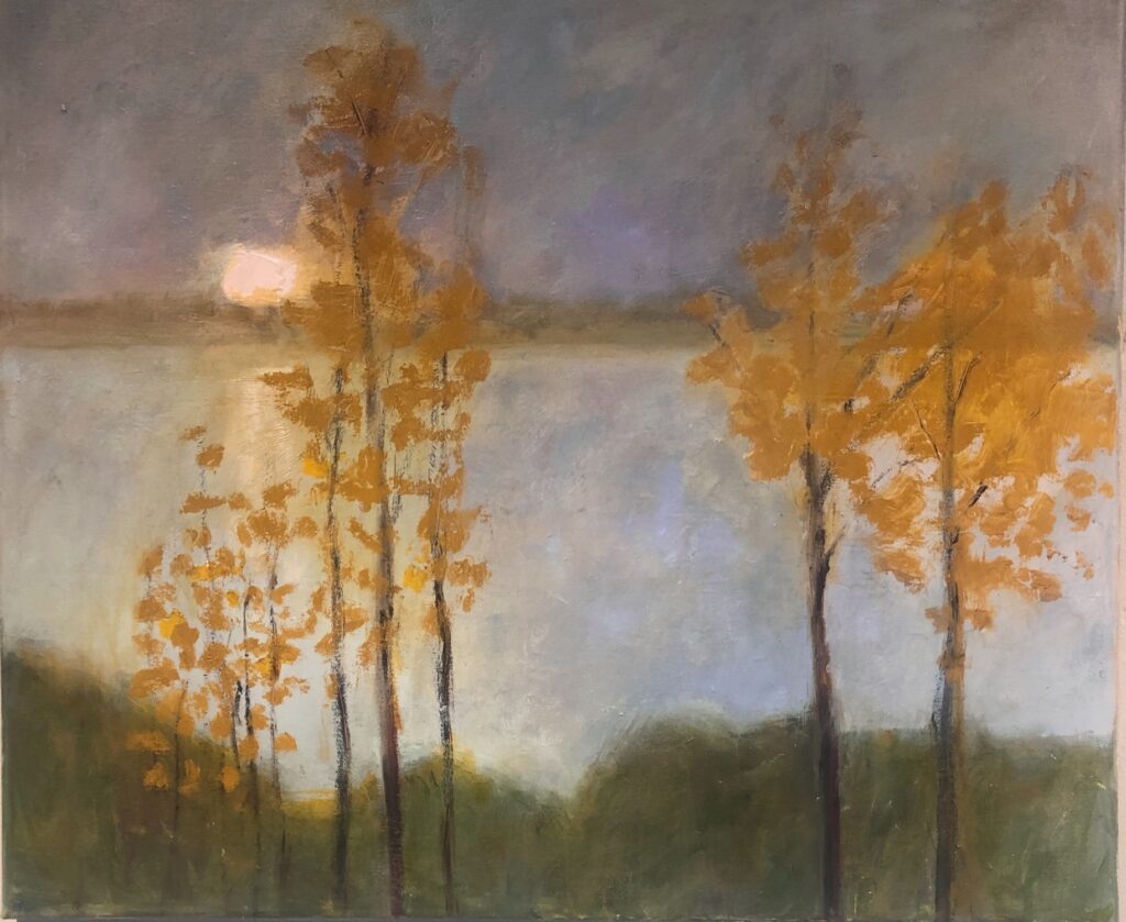 Ileen Kaplan • <em>Autumn Moon</em> • Oil on canvas • 24″×20″ • $1,200.00