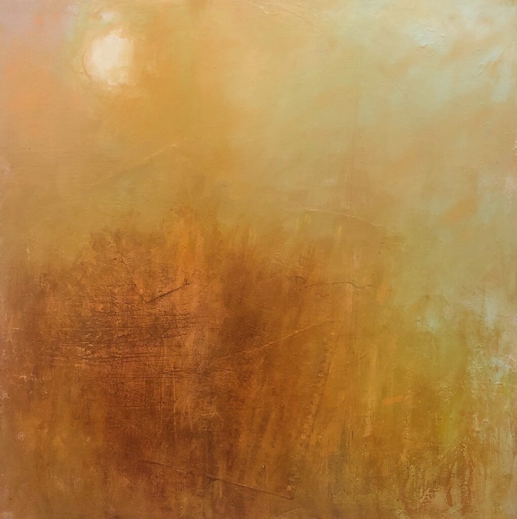 Ileen Kaplan • <em>Sunrise over Field</em> • Oil on canvas • 24″×24″ • $1,375.00