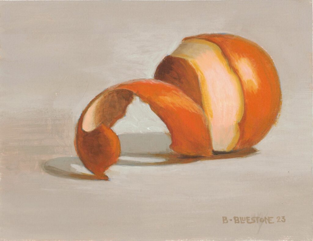 Peeled Orange  by Brenda Bluestone