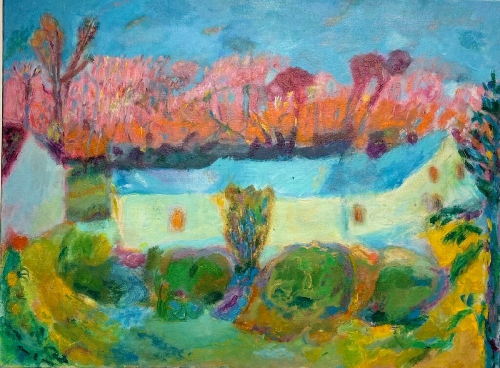 Vincent Joseph • <em>Sunset Facing East - Revised</em> • Acrylic • 24″×18″ • $750.00