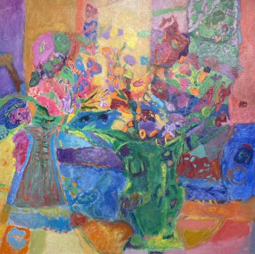 Vincent Joseph • <em>Flowering Again #2</em> • Acrylic • 24″×24″ • $950.00