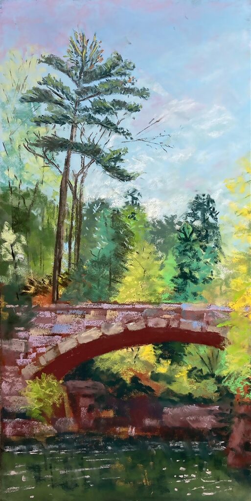 Debbie Goldstein • <em>Sackett Bridge</em> • Pastel • 12″× 20″ • $250.00