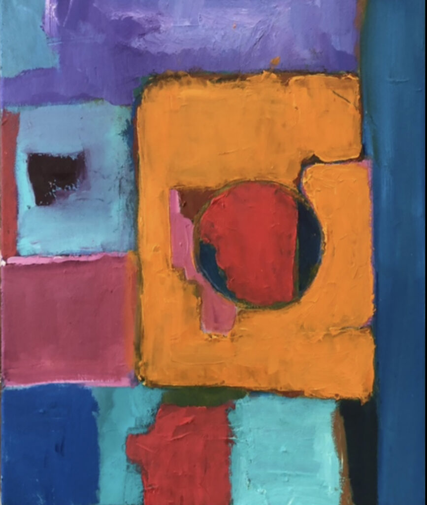 Herbert Shapiro • <em>Orange over Red</em> • Oils • 11″× 14″ • $275.00