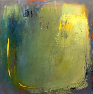 Ileen Kaplan • <em>Vessel Series #1</em> • Oil, oil pastel, oil stick, graphite • 24″×24″ • $1,150.00