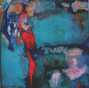 Ethel Vrana • <em>Red and Blue Composition</em> • NFS