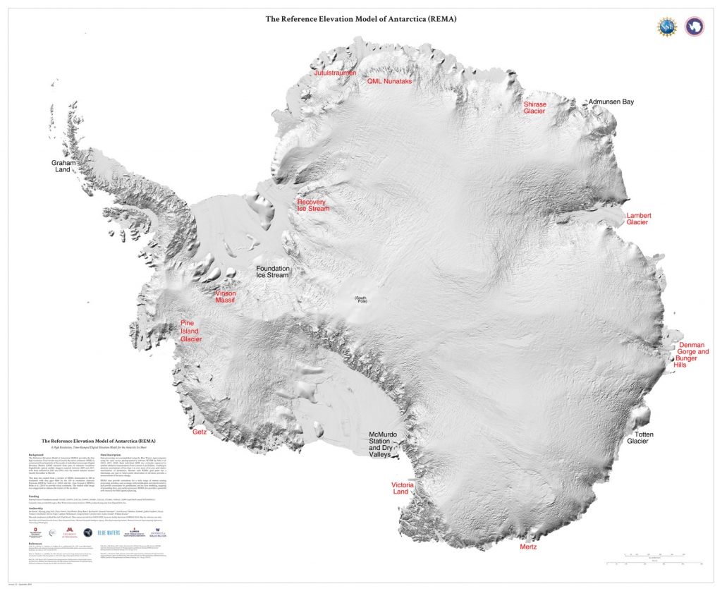 Jay Hart • <em>Antarctica Index Map</em> • Inkjet print of piece location map • 36″×29″ • NFS