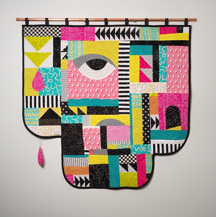 Emily Bellinger • <em>Neon Dreams</em> • Fiber art quilt • 40″×38″ • $1,200.00<a class="purchase" href="https://state-of-the-art-gallery.square.site/product/emily-bellinger-neon-dreams/772" target="_blank">Buy</a>