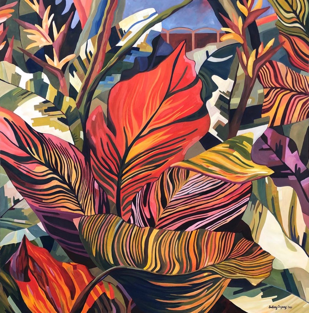 Brittany Duguay • <em>canna phasion</em> • Oil on canvas • 48″×48″ • $20,275.00<a class="purchase" href="https://state-of-the-art-gallery.square.site/product/brittany-duguay-canna-phasion/795" target="_blank">Buy</a>