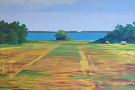 Diana Ozolins • <em>Wolf Island, Ontario</em> • Oil on canvas • 24″×16″ • $650.00