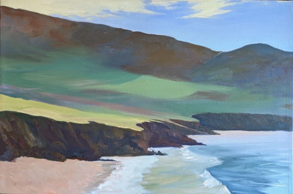 Diana Ozolins • <em>Slea Head, Dingle, Ireland</em> • Oil on canvas • 24″×16″ • $650.00<a class="purchase" href="https://state-of-the-art-gallery.square.site/product/diana-ozolins-slea-head-dingle-ireland/836" target="_blank">Buy</a>