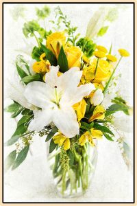 David Watkins • <em>Bouquet for Forty Eight Years</em> • Digital photograph on canvas • 30″×20″ • $415.00
