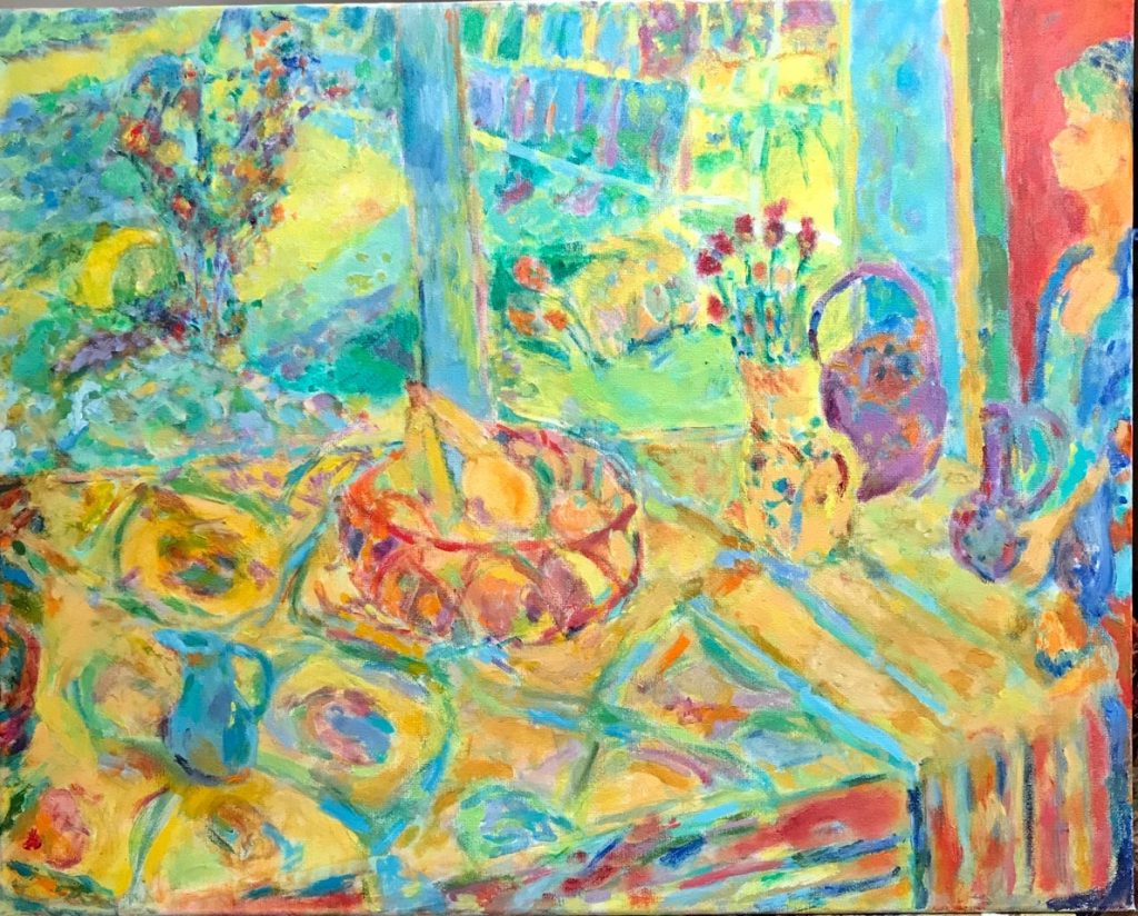 Vincent Joseph • <em>Porch View</em> • Acrylic  • 20″×16″ • $500.00