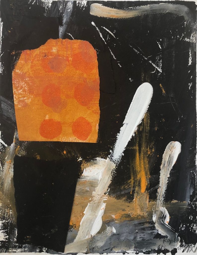 Ileen Kaplan • <em>Gorge Series #3</em> • Acrylic and collage on paper • 11″×14″ • $385.00