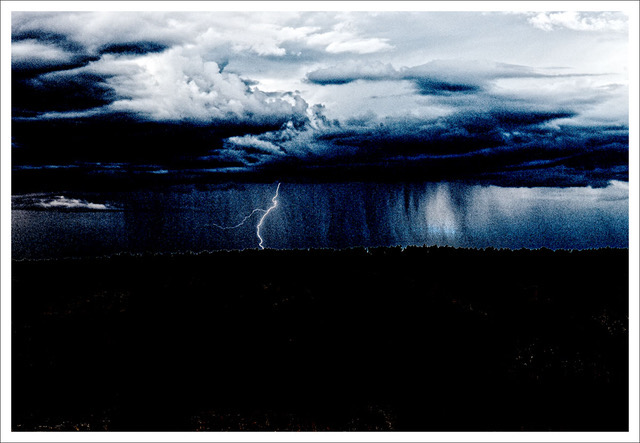 David Watkins • <em>Lightning Over the North Rim, Grand Canyon</em> • Archival pigment print • 16″×20″ • $185.00