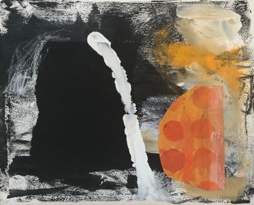Ileen Kaplan • <em>Gorge Series #2</em> • Acrylic and collage on paper • 14″×11″ • $385.00