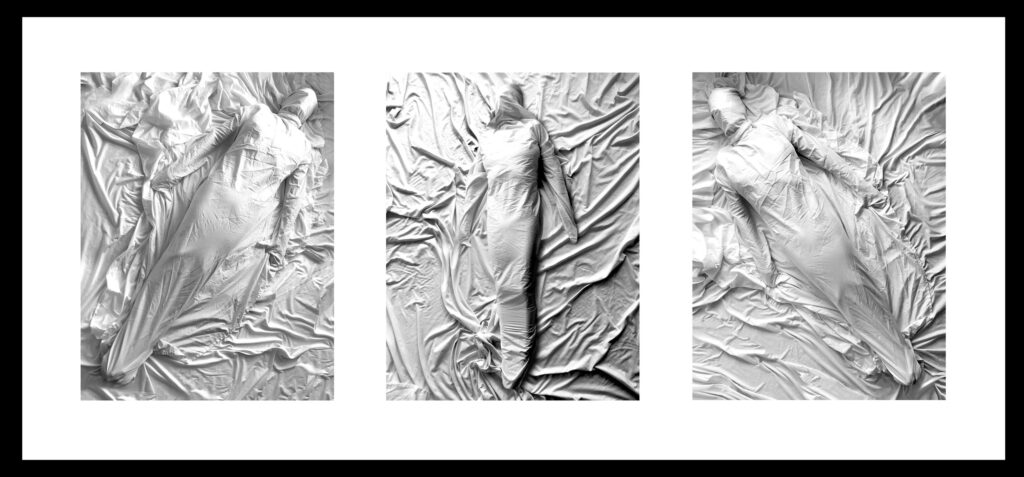 <span class="award_name">Second Prize</span>Lisa Brasier • <em>Shroud</em> • Black and white photographic print • $1,500.00