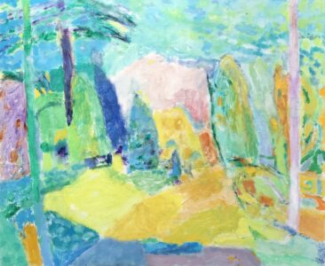 Vincent Joseph • <em>Backyard</em> • Acrylic • 24″×20″ • $750.00<a class="purchase" href="https://state-of-the-art-gallery.square.site/product/vincent-joseph-backyard/1303" target="_blank">Buy</a>