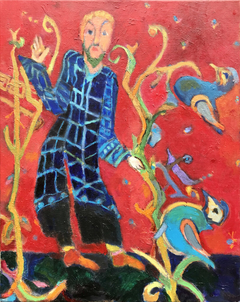 Vincent Joseph • <em>The Sower</em> • Acrylic • 16″×20″ • $750.00<a class="purchase" href="https://state-of-the-art-gallery.square.site/product/vincent-joseph-the-sower/1272" target="_blank">Buy</a>