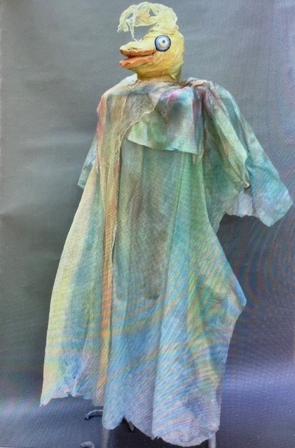 Mary Ann Bowman • <em>Big Bird</em> • Wood, cloth, wire • 20″×5″×23″ • $1,499.00