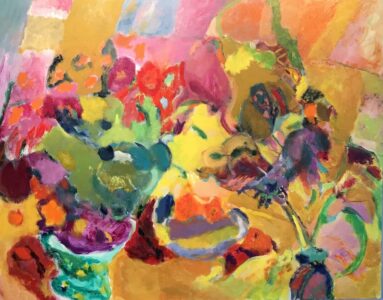 Vincent Joseph • <em>Flower Opening</em> • Acrylic • 30″×24″ • $1,800.00