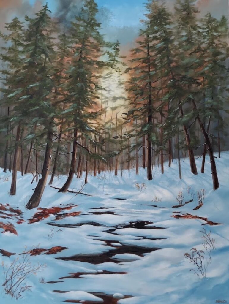 Annemiek Haralson  • <em>Dreaming of the Woods</em> • Oil on canvas • 30″×40″ • $625.00