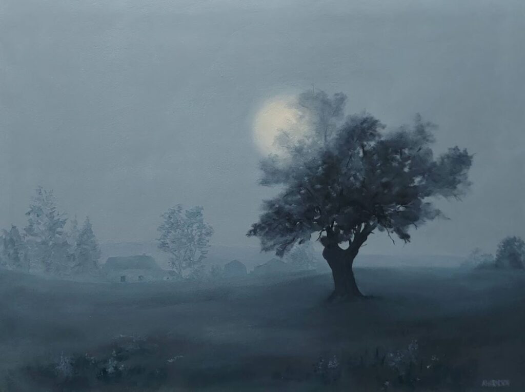 Annemiek Haralson  • <em>Morning Mist</em> • Oil on wood panel • 18″×24″ • $525.00