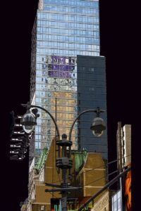 Nancy V. Ridenour • <em>Manhattan Abstract</em> • Digital image on canvas • 20″×30″ • $185.00