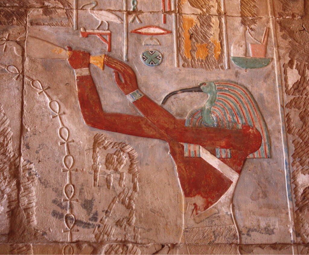 Nancy V Ridenour • <em>Egyptian Wall Art</em> • Digital image on canvas • 16″×20″ • $150.00<a class="purchase" href="https://state-of-the-art-gallery.square.site/product/nancy-v-ridenour-egyptian-wall-art/2000" target="_blank">Buy</a>