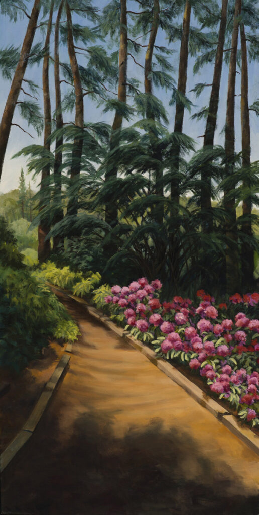 Patty Porter • <em>Rhodie Hill</em> • Oil on canvas • 18″×36″ • $1,000.00<a class="purchase" href="https://state-of-the-art-gallery.square.site/product/patty-porter-rhodie-hill/2168" target="_blank">Buy</a>