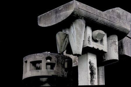 Nancy V.Ridenour • <em>Cement Sculpture Abstract 6a</em> • Archival inkjet photo on canvas • $185.00