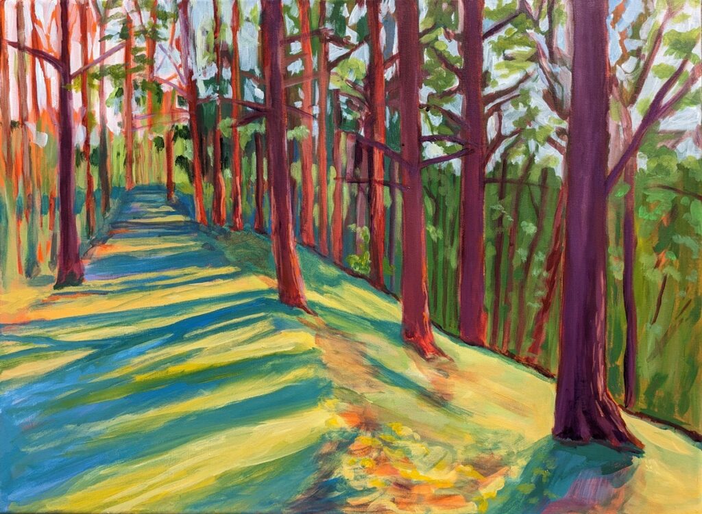 Katrina Morse • <em>Spring Trail</em> • Acrylic on canvas • 24″×18″ • $450.00