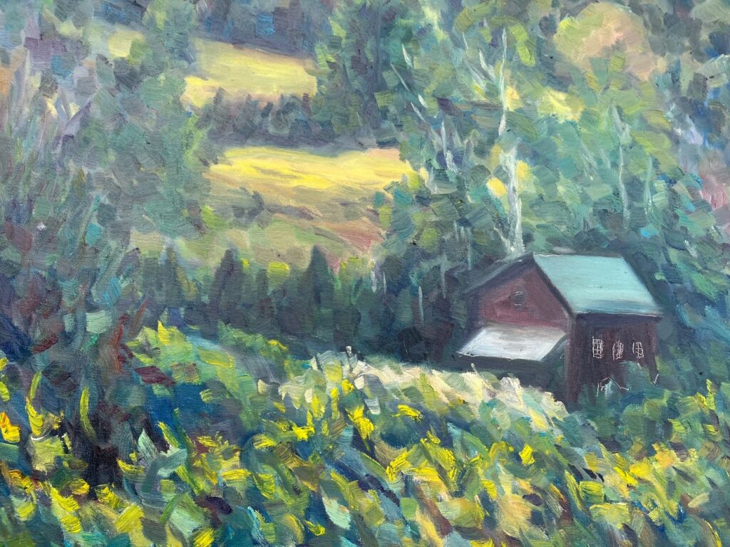 Hsiao-Pei Yang • <em>Goldenrod Field</em> • Oil on canvas • 20″×16″ • $500.00
