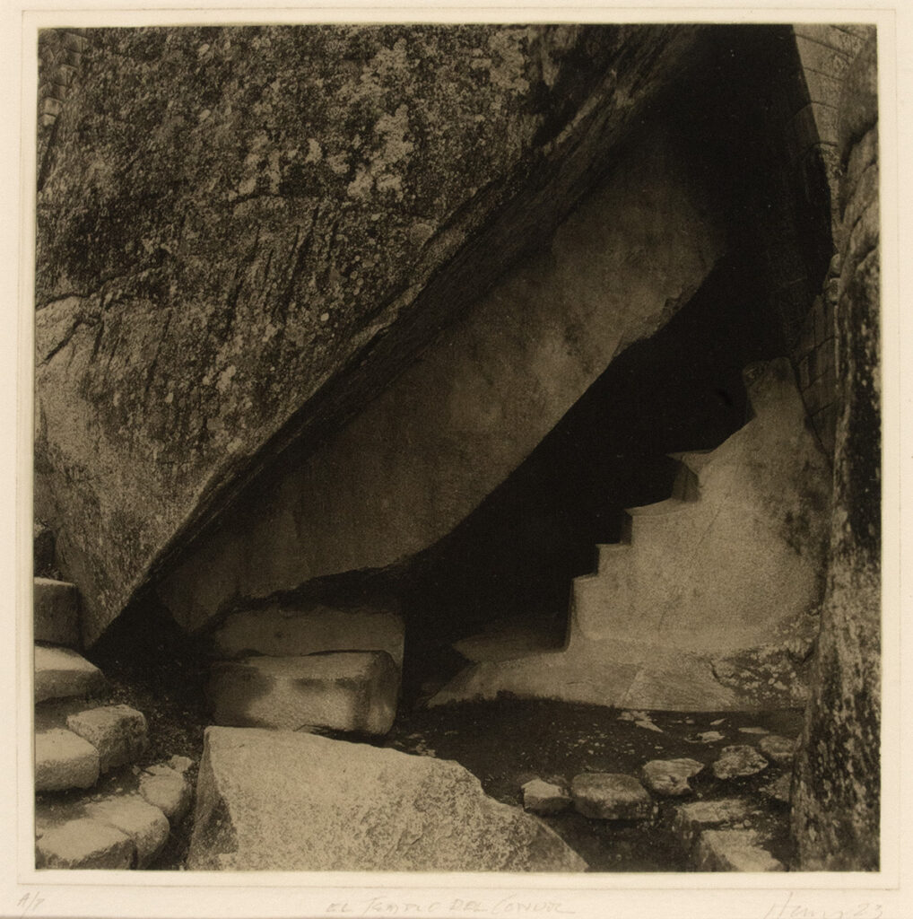 Charles Heasley • <em>El Templo del Condor</em> • Photogravure • 6½″×6½″ • $275.00<a class="purchase" href="https://state-of-the-art-gallery.square.site/product/charles-heasley-el-templo-del-condor/2843" target="_blank">Buy</a>