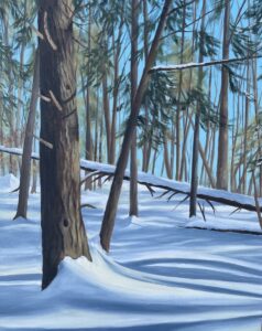 Patty L Porter • <em>Walk in the Woods</em> • Oil on canvas • 16″×20″ • $550.00