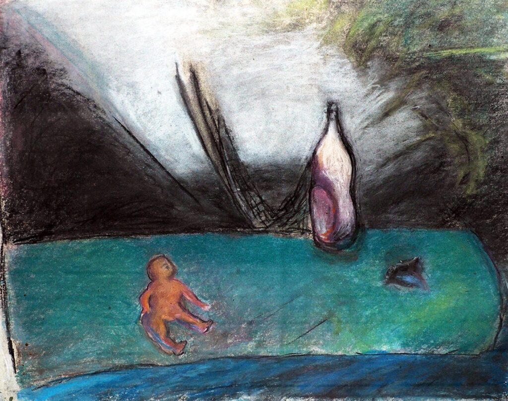 Janet Byer Sherman • <em>Untitled #11</em> • Oil pastel on paper • 20½″× 17½″ • NFS