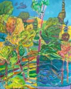 Vincent Joseph • <em>Trees on Callahan Road</em> • Acrylic • 24″×30″ • $500.00