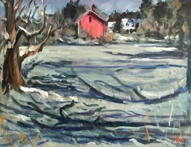 Hsiao-Pei Yang • <em>After snowstorm</em> • Acrylic on canvas • 20″×16″ • $450.00